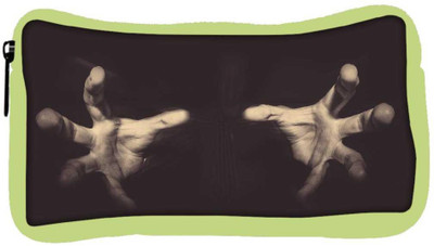 

Snoogg Eco Friendly Canvas Grabbing Hands Designer Student Pen Pencil Case Coin Purse Pouch Cosmetic Makeup Bag (GREEN) Pouch(Multicolor)