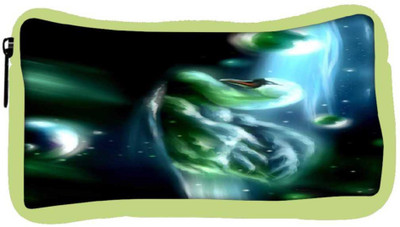 

Snoogg Eco Friendly Canvas Swan In The Night 2704 Student Pen Pencil Case Coin Purse Pouch Cosmetic Makeup Bag (GREEN) Pouch(Multicolor)