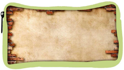 

Snoogg Eco Friendly Canvas Broken Wall Design Designer Student Pen Pencil Case Coin Purse Pouch Cosmetic Makeup Bag (GREEN) Pouch(Multicolor)