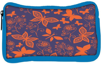 

Snoogg Eco Friendly Canvas Orange Butterflies In Purple Pattern Designer Student Pen Pencil Case Coin Purse Pouch Cosmetic Makeup Bag (BLUE) Pouch(Multicolor)
