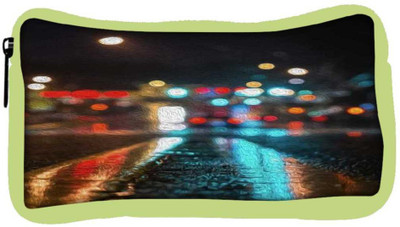 

Snoogg Eco Friendly Canvas Wet Road Parallax Student Pen Pencil Case Coin Purse Pouch Cosmetic Makeup Bag (GREEN) Pouch(Multicolor)