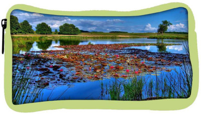 

Snoogg Eco Friendly Canvas Flowers On The River Designer Student Pen Pencil Case Coin Purse Pouch Cosmetic Makeup Bag (GREEN) Pouch(Multicolor)