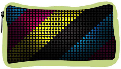 

Snoogg Eco Friendly Canvas Techno Desktop Designer Student Pen Pencil Case Coin Purse Pouch Cosmetic Makeup Bag (GREEN) Pouch(Multicolor)