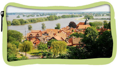 

Snoogg Eco Friendly Canvas Orange Roof Houses Designer Student Pen Pencil Case Coin Purse Pouch Cosmetic Makeup Bag (GREEN) Pouch(Multicolor)