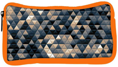 

Snoogg Eco Friendly Canvas Small Triangle Pattern Design Designer Student Pen Pencil Case Coin Purse Pouch Cosmetic Makeup Bag (ORANGE) Pouch(Multicolor)