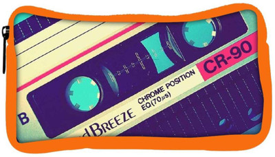

Snoogg Eco Friendly Canvas Vintage Casettes Student Pen Pencil Case Coin Purse Pouch Cosmetic Makeup Bag (ORANGE) Pouch(Multicolor)
