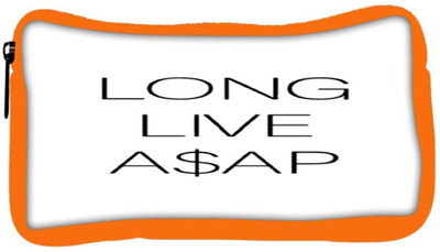 

Snoogg Eco Friendly Canvas Long Live Asap Student Pen Pencil Case Coin Purse Pouch Cosmetic Makeup Bag (ORANGE) Pouch(Multicolor)