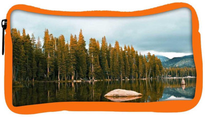 

Snoogg Eco Friendly Canvas Rock In The River Designer Student Pen Pencil Case Coin Purse Pouch Cosmetic Makeup Bag (ORANGE) Pouch(Multicolor)