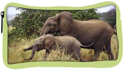 

Snoogg Eco Friendly Canvas Elephant Family Designer Student Pen Pencil Case Coin Purse Pouch Cosmetic Makeup Bag (GREEN) Pouch(Multicolor)