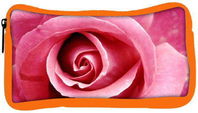 

Snoogg Eco Friendly Canvas Pink Rose Designer Student Pen Pencil Case Coin Purse Pouch Cosmetic Makeup Bag (ORANGE) Pouch(Multicolor)