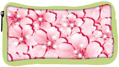 

Snoogg Eco Friendly Canvas Pink Flower Student Pen Pencil Case Coin Purse Pouch Cosmetic Makeup Bag (GREEN) Pouch(Multicolor)