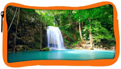 

Snoogg Eco Friendly Canvas Green Waterfall Designer Student Pen Pencil Case Coin Purse Pouch Cosmetic Makeup Bag (ORANGE) Pouch(Multicolor)