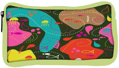 

Snoogg Eco Friendly Canvas Sea World Green Pattern Designer Student Pen Pencil Case Coin Purse Pouch Cosmetic Makeup Bag (GREEN) Pouch(Multicolor)