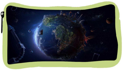 

Snoogg Eco Friendly Canvas Animated Earth Designer Student Pen Pencil Case Coin Purse Pouch Cosmetic Makeup Bag (GREEN) Pouch(Multicolor)