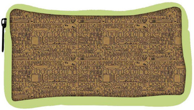 

Snoogg Eco Friendly Canvas Abstract Student Pen Pencil Case Coin Purse Pouch Cosmetic Makeup Bag (GREEN) Pouch(Multicolor)