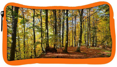 

Snoogg Eco Friendly Canvas Orange Leaves Designer Student Pen Pencil Case Coin Purse Pouch Cosmetic Makeup Bag (ORANGE) Pouch(Multicolor)