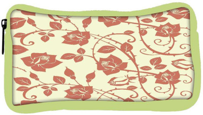 

Snoogg Eco Friendly Canvas Cream Roses And Leaves Designer Student Pen Pencil Case Coin Purse Pouch Cosmetic Makeup Bag (GREEN) Pouch(Multicolor)