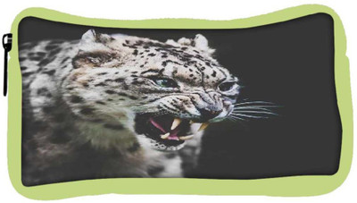 

Snoogg Eco Friendly Canvas Leopard Fury Student Pen Pencil Case Coin Purse Pouch Cosmetic Makeup Bag (GREEN) Pouch(Multicolor)