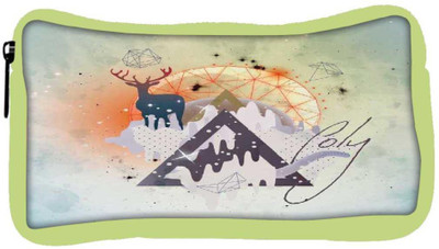 

Snoogg Eco Friendly Canvas Astro Cool Student Pen Pencil Case Coin Purse Pouch Cosmetic Makeup Bag (GREEN) Pouch(Multicolor)