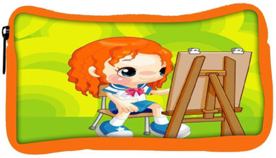 

Snoogg Eco Friendly Canvas Painting Schoolgirl 2675 Student Pen Pencil Case Coin Purse Pouch Cosmetic Makeup Bag (ORANGE) Pouch(Multicolor)