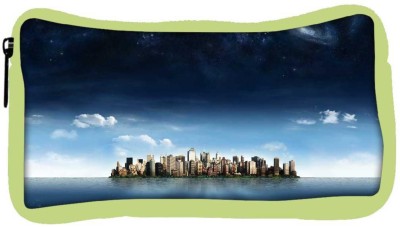 

Snoogg Eco Friendly Canvas City In An Island Designer Student Pen Pencil Case Coin Purse Pouch Cosmetic Makeup Bag (GREEN) Pouch(Multicolor)