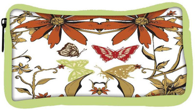 

Snoogg Eco Friendly Canvas Orange Flower Designer Student Pen Pencil Case Coin Purse Pouch Cosmetic Makeup Bag (GREEN) Pouch(Multicolor)