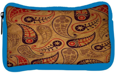 

Snoogg Eco Friendly Canvas Cream Feather Designer Student Pen Pencil Case Coin Purse Pouch Cosmetic Makeup Bag (BLUE) Pouch(Multicolor)