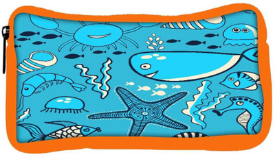 

Snoogg Eco Friendly Canvas Neon Fish Water Color Designer Student Pen Pencil Case Coin Purse Pouch Cosmetic Makeup Bag (ORANGE) Pouch(Multicolor)