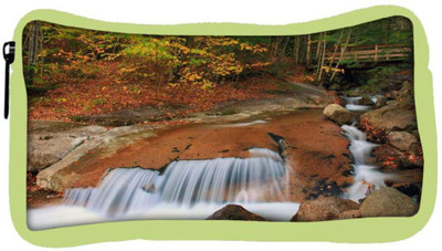 

Snoogg Eco Friendly Canvas Water Flowing Down Designer Student Pen Pencil Case Coin Purse Pouch Cosmetic Makeup Bag (GREEN) Pouch(Multicolor)
