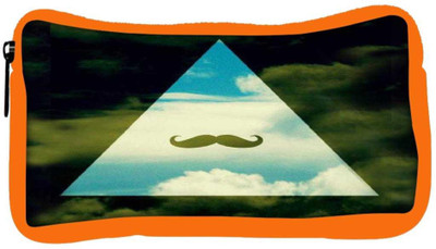 

Snoogg Eco Friendly Canvas Hipster Sky Mustache Student Pen Pencil Case Coin Purse Pouch Cosmetic Makeup Bag (ORANGE) Pouch(Multicolor)