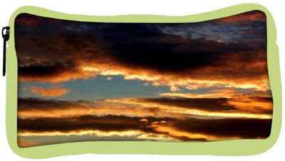 

Snoogg Eco Friendly Canvas Evening Clouds In Sky Background Student Pen Pencil Case Coin Purse Pouch Cosmetic Makeup Bag (GREEN) Pouch(Multicolor)