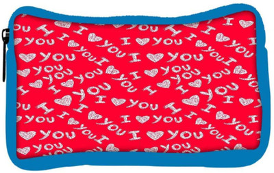 

Snoogg Eco Friendly Canvas I Love You Red Pattern Designer Student Pen Pencil Case Coin Purse Pouch Cosmetic Makeup Bag (BLUE) Pouch(Multicolor)