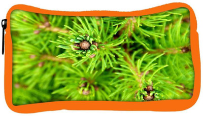 

Snoogg Eco Friendly Canvas Green Small Leaves Designer Student Pen Pencil Case Coin Purse Pouch Cosmetic Makeup Bag (ORANGE) Pouch(Multicolor)
