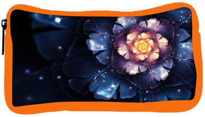 

Snoogg Eco Friendly Canvas Beautiful Blue Flower Designer Student Pen Pencil Case Coin Purse Pouch Cosmetic Makeup Bag (ORANGE) Pouch(Multicolor)