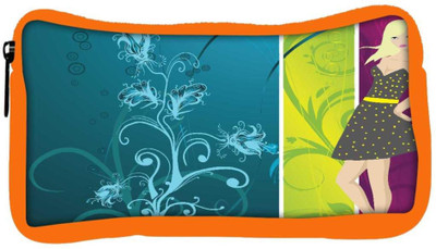 

Snoogg Eco Friendly Canvas Abstract Illustration Student Pen Pencil Case Coin Purse Pouch Cosmetic Makeup Bag (ORANGE) Pouch(Multicolor)