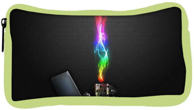 

Snoogg Eco Friendly Canvas Zippo Designer Student Pen Pencil Case Coin Purse Pouch Cosmetic Makeup Bag (GREEN) Pouch(Multicolor)