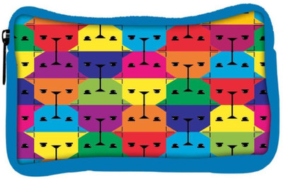 

Snoogg Eco Friendly Canvas Colorful Faces Designer Student Pen Pencil Case Coin Purse Pouch Cosmetic Makeup Bag (BLUE) Pouch(Multicolor)