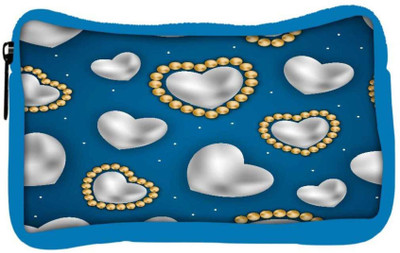 

Snoogg Eco Friendly Canvas White Leaves Designer Student Pen Pencil Case Coin Purse Pouch Cosmetic Makeup Bag (BLUE) Pouch(Multicolor)