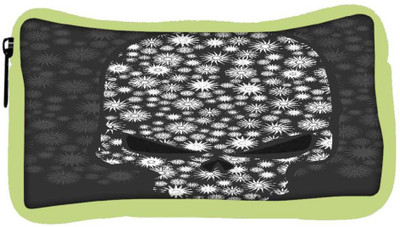

Snoogg Eco Friendly Canvas Floral Skull Vector Student Pen Pencil Case Coin Purse Pouch Cosmetic Makeup Bag (GREEN) Pouch(Multicolor)