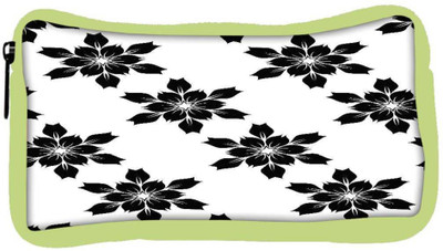 

Snoogg Eco Friendly Canvas Black Floral Designer Student Pen Pencil Case Coin Purse Pouch Cosmetic Makeup Bag (GREEN) Pouch(Multicolor)