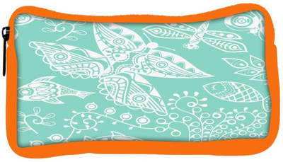 

Snoogg Eco Friendly Canvas White Butterfly Designer Student Pen Pencil Case Coin Purse Pouch Cosmetic Makeup Bag (ORANGE) Pouch(Multicolor)