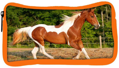 

Snoogg Eco Friendly Canvas Single Horse Running Designer Student Pen Pencil Case Coin Purse Pouch Cosmetic Makeup Bag (ORANGE) Pouch(Multicolor)