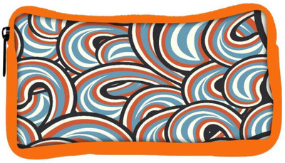 

Snoogg Eco Friendly Canvas Mixed Color Pattern Designer Student Pen Pencil Case Coin Purse Pouch Cosmetic Makeup Bag (ORANGE) Pouch(Multicolor)