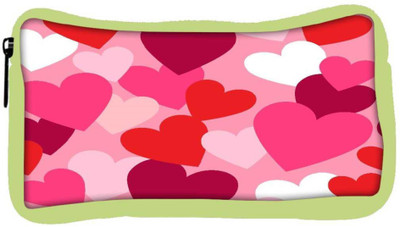 

Snoogg Eco Friendly Canvas Multiple Hearts Designer Student Pen Pencil Case Coin Purse Pouch Cosmetic Makeup Bag (GREEN) Pouch(Multicolor)