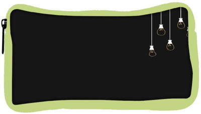 

Snoogg Eco Friendly Canvas Bulbs Designer Student Pen Pencil Case Coin Purse Pouch Cosmetic Makeup Bag (GREEN) Pouch(Multicolor)