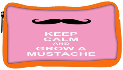 

Snoogg Eco Friendly Canvas Keep Calm And Grow A Mustache Student Pen Pencil Case Coin Purse Pouch Cosmetic Makeup Bag (ORANGE) Pouch(Multicolor)