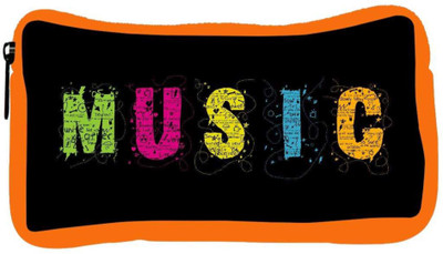 

Snoogg Eco Friendly Canvas Music Designer Student Pen Pencil Case Coin Purse Pouch Cosmetic Makeup Bag (ORANGE) Pouch(Multicolor)