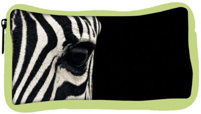 

Snoogg Eco Friendly Canvas Zebra Eyes Designer Student Pen Pencil Case Coin Purse Pouch Cosmetic Makeup Bag (GREEN) Pouch(Multicolor)