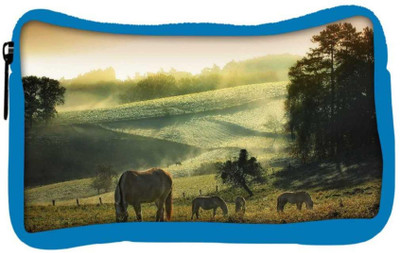 

Snoogg Eco Friendly Canvas Loving Horse Designer Student Pen Pencil Case Coin Purse Pouch Cosmetic Makeup Bag (BLUE) Pouch(Multicolor)