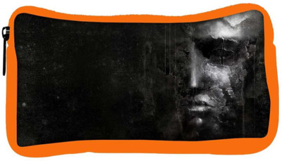 

Snoogg Eco Friendly Canvas Crying Face Designer Student Pen Pencil Case Coin Purse Pouch Cosmetic Makeup Bag (ORANGE) Pouch(Multicolor)